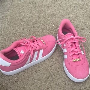 Adidas Gazelle Pink and White Sneakers
